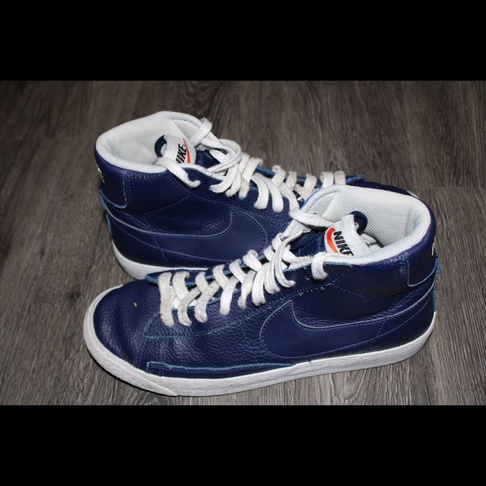 Nike Blazers Navy Blue - Picture 2 of 4